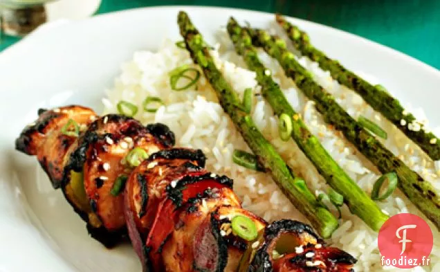 Brochettes de Poulet Asiatiques