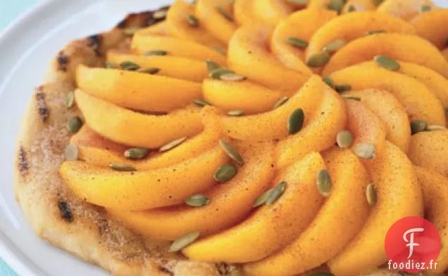 Tarte à la Ricotta aux Pêches