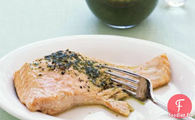 Saumon à l'Huile de Basilic