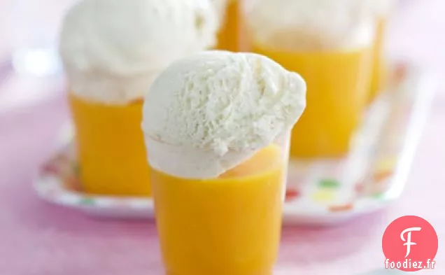 Gelées de smoothie à la crème glacée