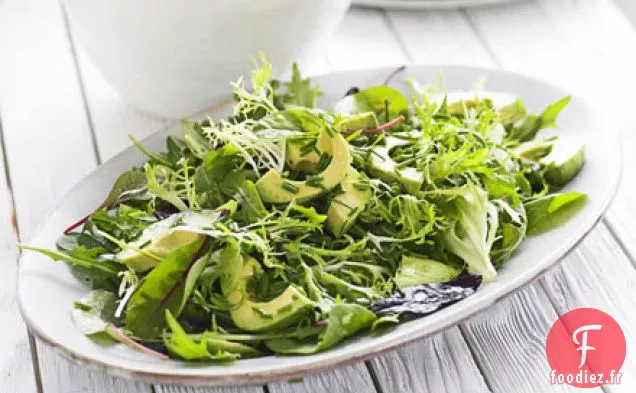 Salade verte à l'avocat