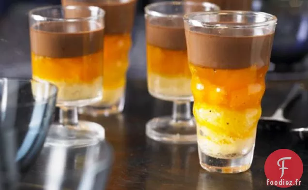 Pots de Jaffa au chocolat