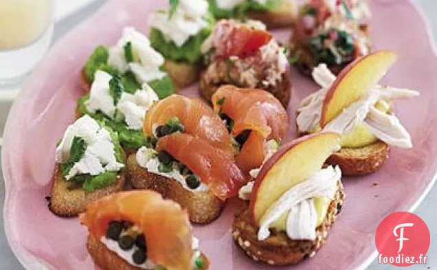 Crostini salsa de crabe