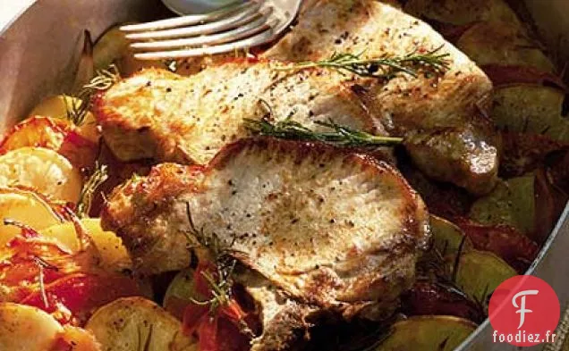 Porc d'été et pommes de terre