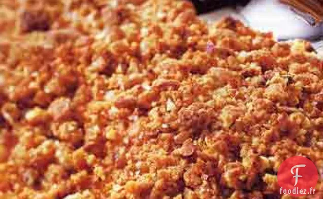 Purée de Patate Douce et Orange au Streusel aux Amandes
