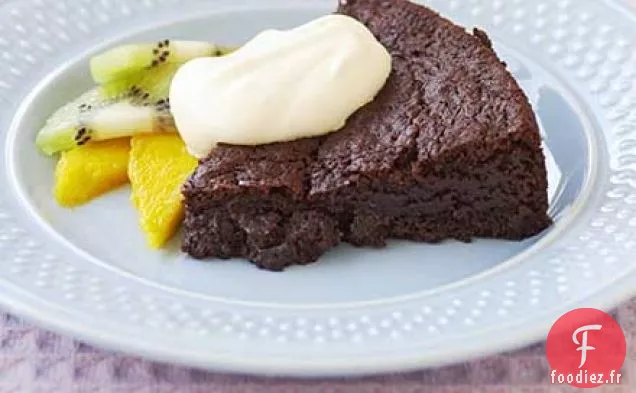 Gâteau brownie au chocolat