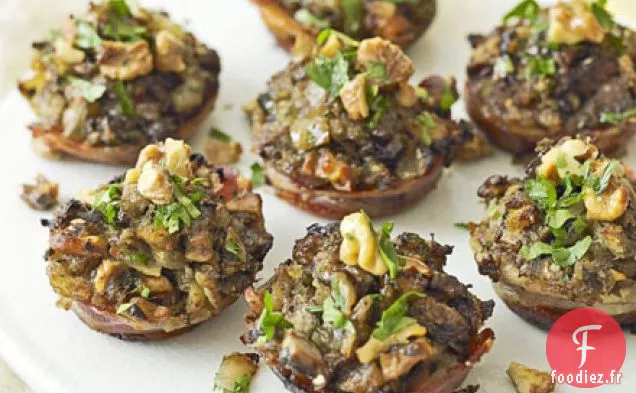 Nids de foie de poulet et de champignons