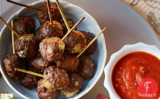 Boulettes de boeuf et mozzarella