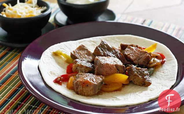 Fajitas au Steak Grillé