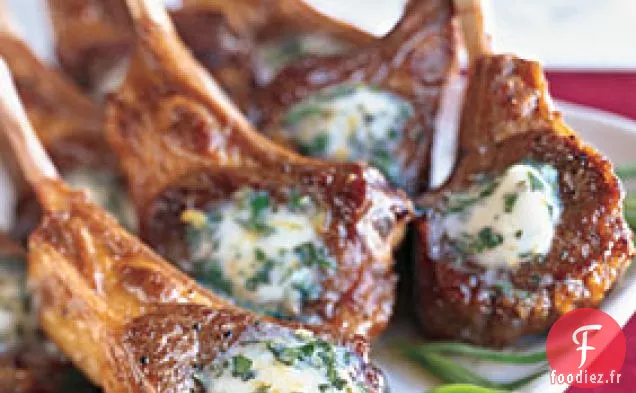 Côtelettes d'Agneau Sautées au Beurre Béarnais