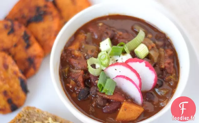 Recette Végétarienne de Chili à la Patate Douce