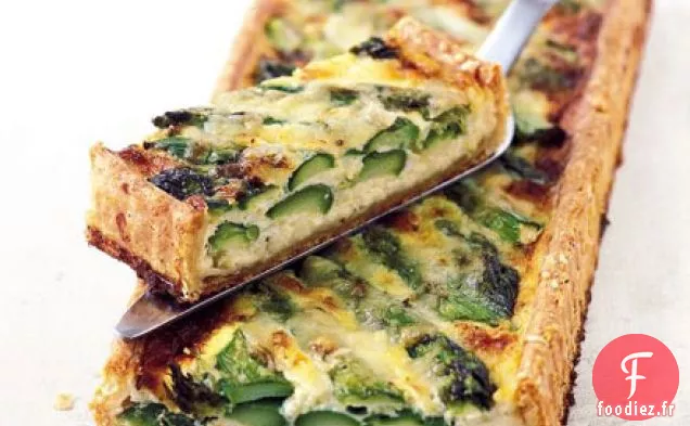 Tarte aux asperges et au fromage
