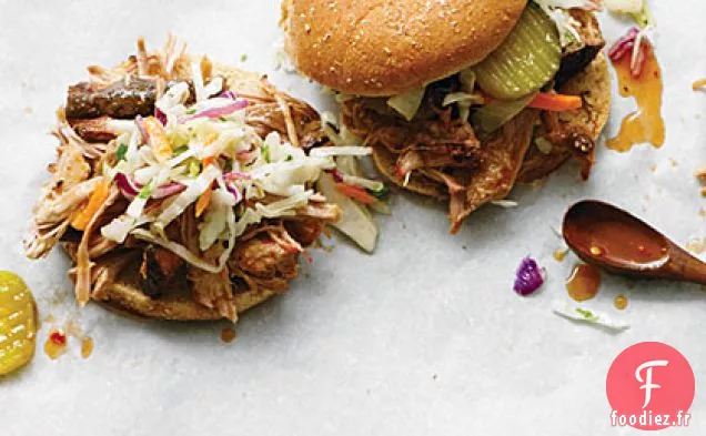 Sandwichs Grillés au Porc Effiloché