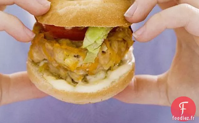 Mini hamburgers au bagel de poulet