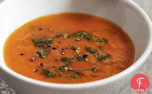 Soupe de tomates à la gremolata