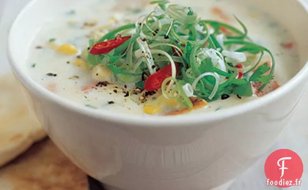 Soupe épicée au poivre et au maïs