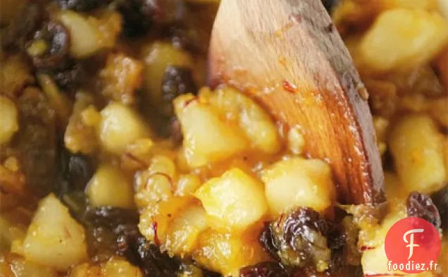 Compote de poires et safran