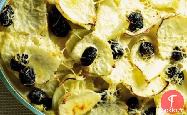 Gratin de fenouil et d'olive noire