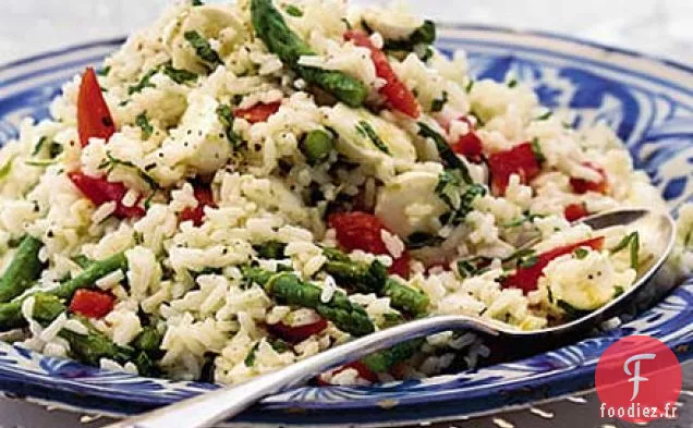 Salade de riz d'été mentholée
