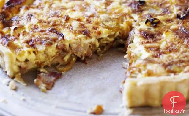 Quiche au fromage et au bacon sans œufs