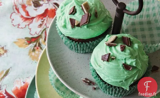 Cupcakes aux Pépites de Chocolat à la Menthe