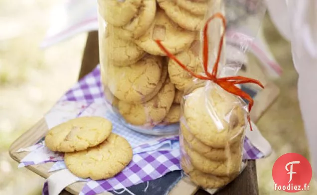 Biscuits à la crème et au chocolat blanc