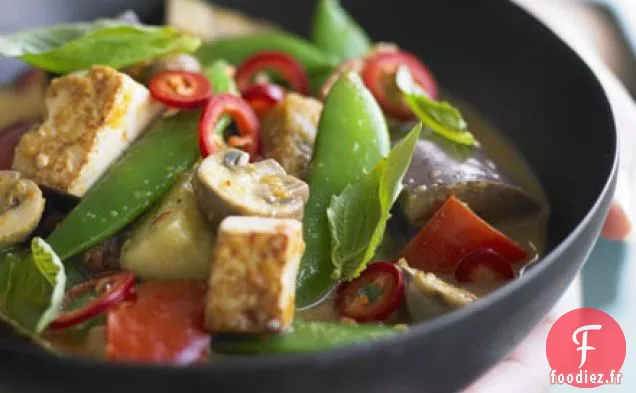Curry rouge thaï aux légumes