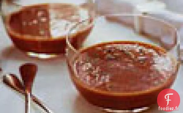 Soupe de Tomates Rôties et Poivrons Rouges à la Menthe Fraîche