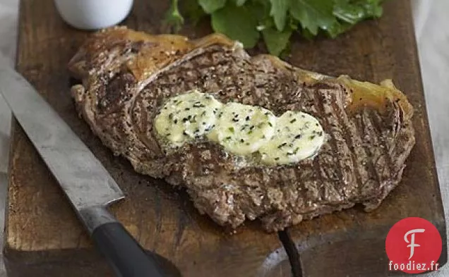 Steaks au beurre de raifort