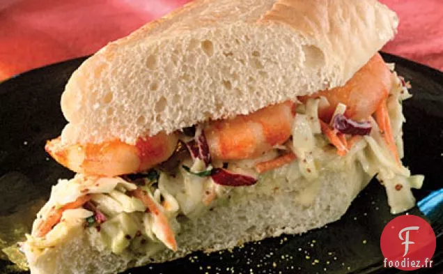 Crevettes Po' Boys À La Salade De Chou Rémoulade