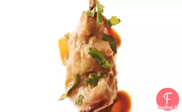 Satay De Poulet À La Sauce Épicée Aux Arachides