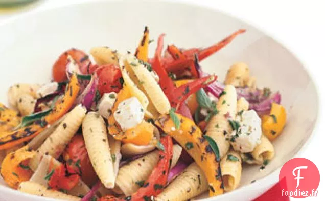 Pâtes Aux Légumes Grillés Et Feta