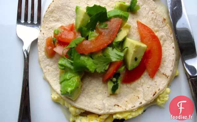 Quesadilla pour le déjeuner (Quesadilla pour le petit déjeuner)