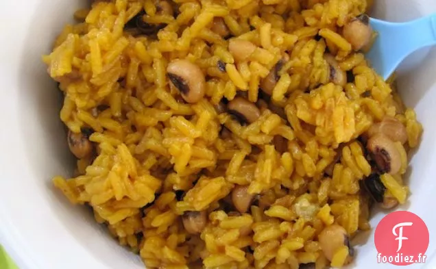 Arroz con Frijolito de Cabecita Negra (Riz aux Pois aux Yeux Noirs)