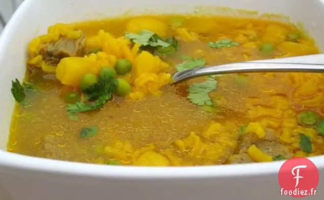 Sopa de Arroz con Carne (Soupe de Riz et de Bœuf)