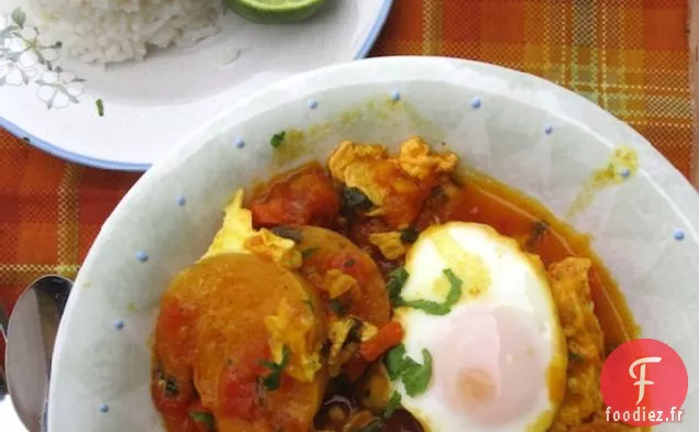 Sudado o Sudao de Huevo (Ragoût d'Œufs à la Colombienne)