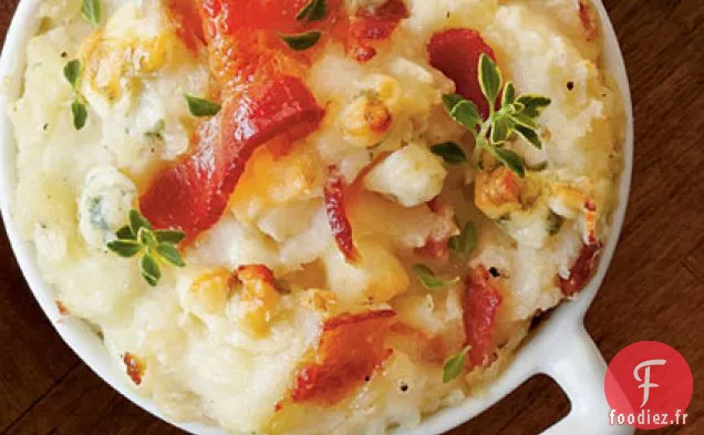 Cuisson au Bacon et Purée de Pommes de Terre Bleue