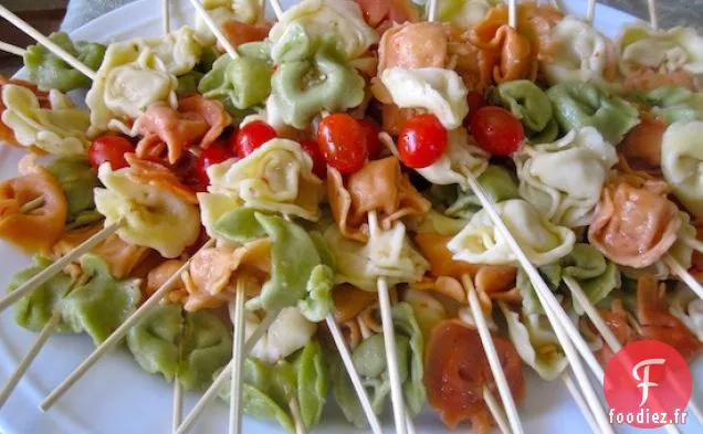 Brochettes de Tortellinis et Tomates