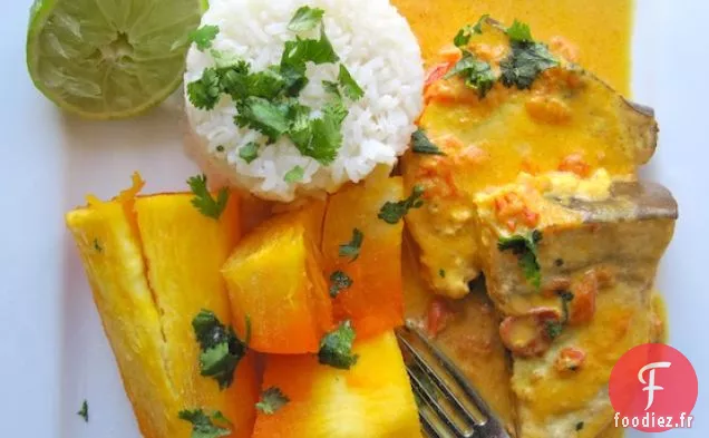 Sudado de Pescado al Coco (Ragoût de Poisson à la Noix de Coco)