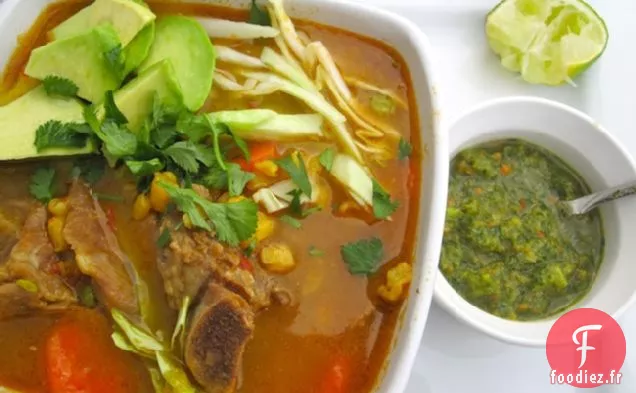 Cuchuco de Maíz (Soupe Colombienne de Porc et de Maïs)