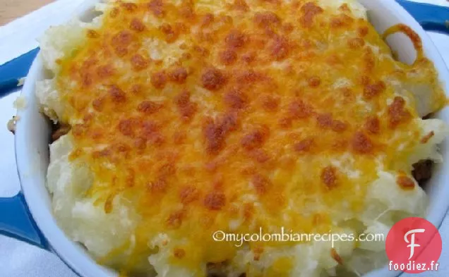 Pastel de Yuca con Carne (Casserole de Manioc et de Bœuf)