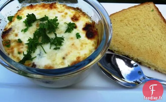 Œufs au four aux Asperges et aux Champignons
