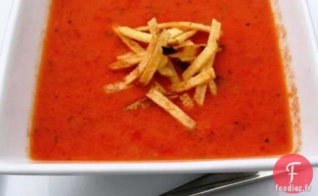 Soupe de Tomates et Poivrons Rôtis (Sopa de Tomate y Pimentón)