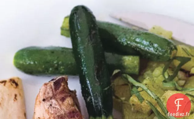 Courgettes Marinées à l'Ail Grillé