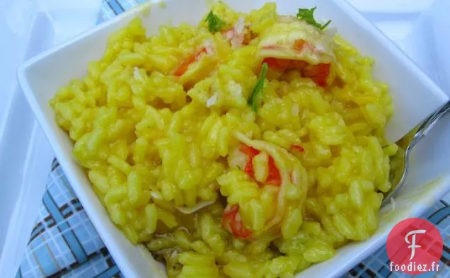 Risotto au Safran et Crevettes