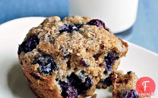 Muffins à l'Avoine aux Myrtilles