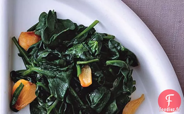 Épinards Flétris à l'Ail rôti