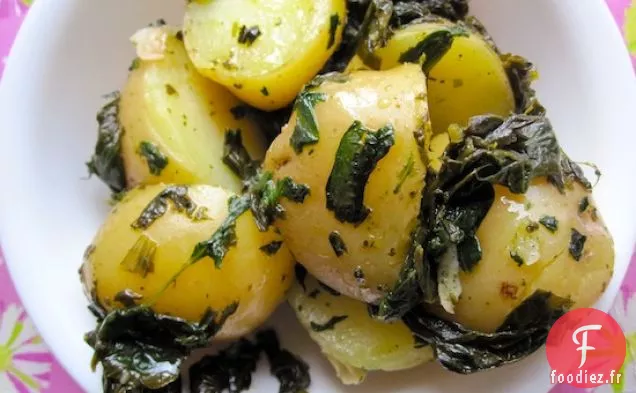 Papas con Espinacas (Pommes de Terre aux Épinards)