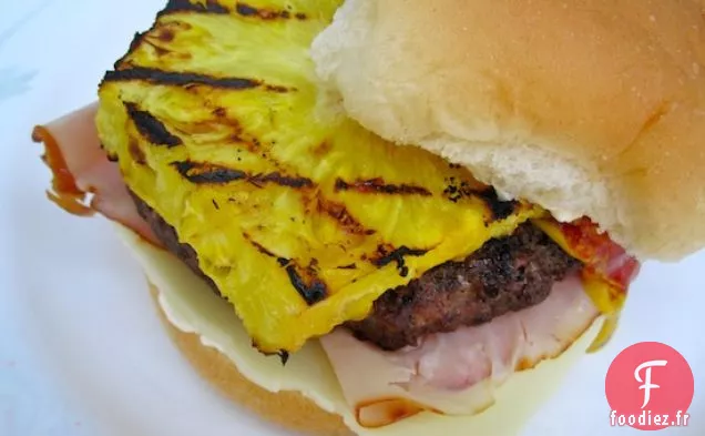 Hamburger hawaïen (Hamburguesa Hawaiana)