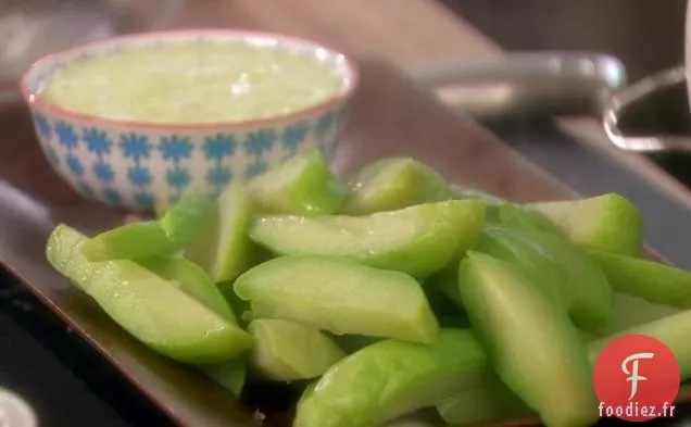 Courge Mexicaine avec Trempette au Yogourt